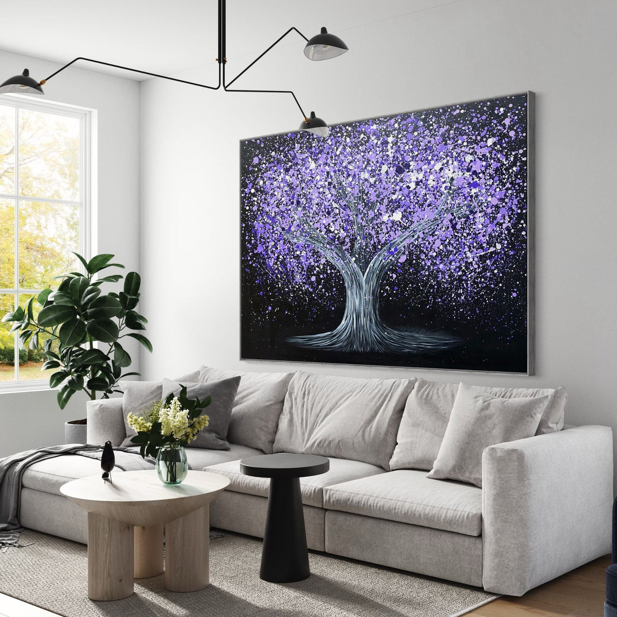 Tote Bag - TRANQUIL PURPLE - Bags BY Albert Levi Art