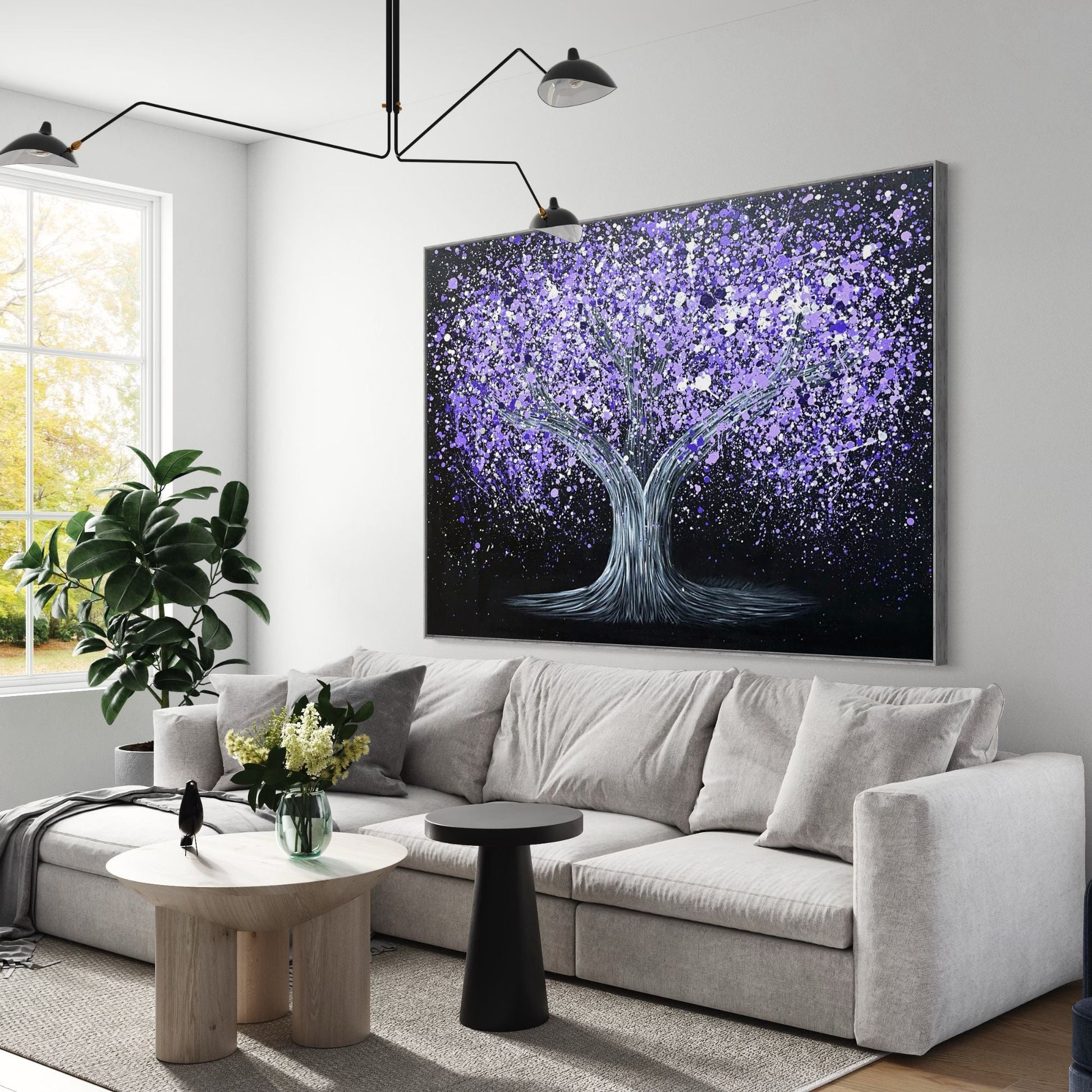 Tote Bag - TRANQUIL PURPLE - Bags BY Albert Levi Art