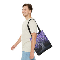 Tote Bag - TRANQUIL PURPLE - Bags BY Albert Levi Art