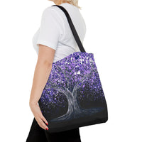 Tote Bag - TRANQUIL PURPLE - Bags BY Albert Levi Art
