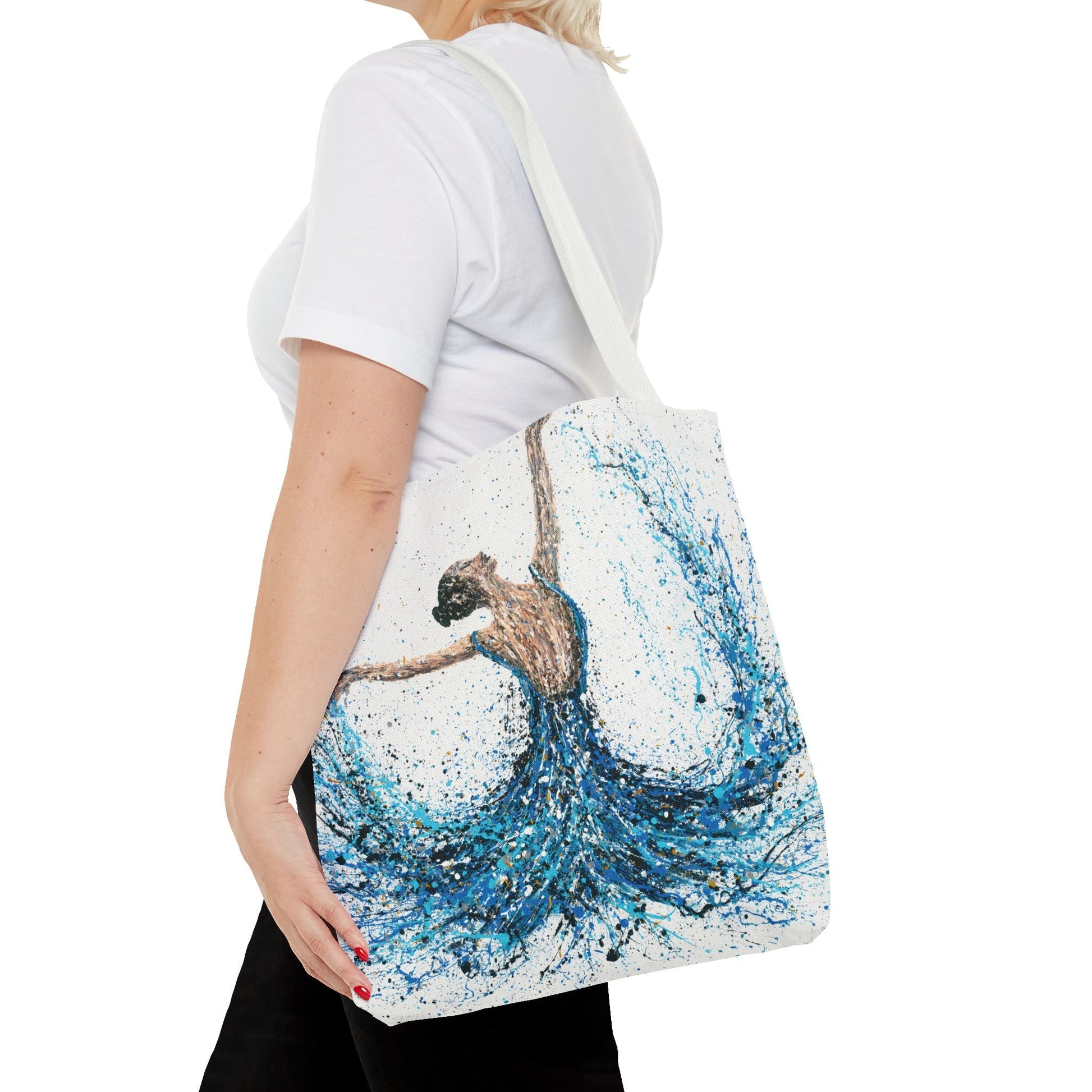 Colorful Bags: "Tote Bag - We Will Dance Again" by Albert Levi Art