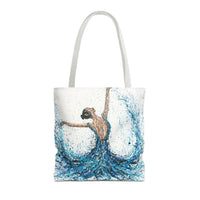 Colorful Bags: "Tote Bag - We Will Dance Again" by Albert Levi Art