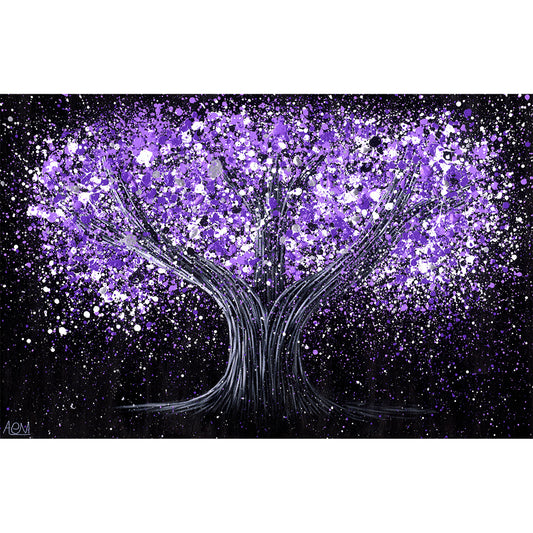 Tree Of Happiness - tranquil Purple