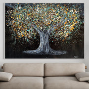 Limited Edition Print - Tree Of Happiness - Earthy Elegance - Canvas BY Albert Levi Art