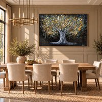 Tree Of Happiness Earth canvas wall art room mockup