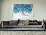 Tree of Life - Blue Life - Canvas BY Albert Levi Art