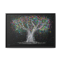 Tree Of Life - Colorful Dream framed canvas print, black frame