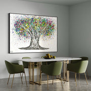 Limited Edition Print - Tree Of Life - Colorful Life - Canvas BY Albert Levi Art