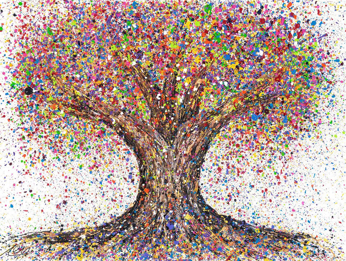 Tree of Life Deep Roots original painting by Albert Levi