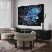 Limited Edition Print - turbulent water - Canvas BY Albert Levi Art