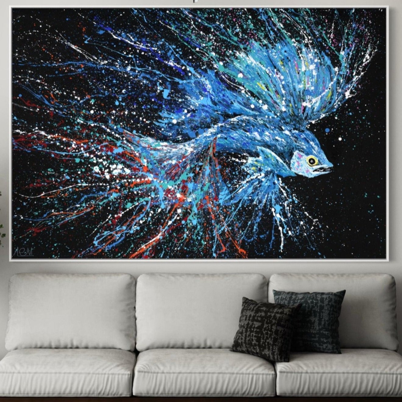 turbulent water - Canvas BY Albert Levi Art