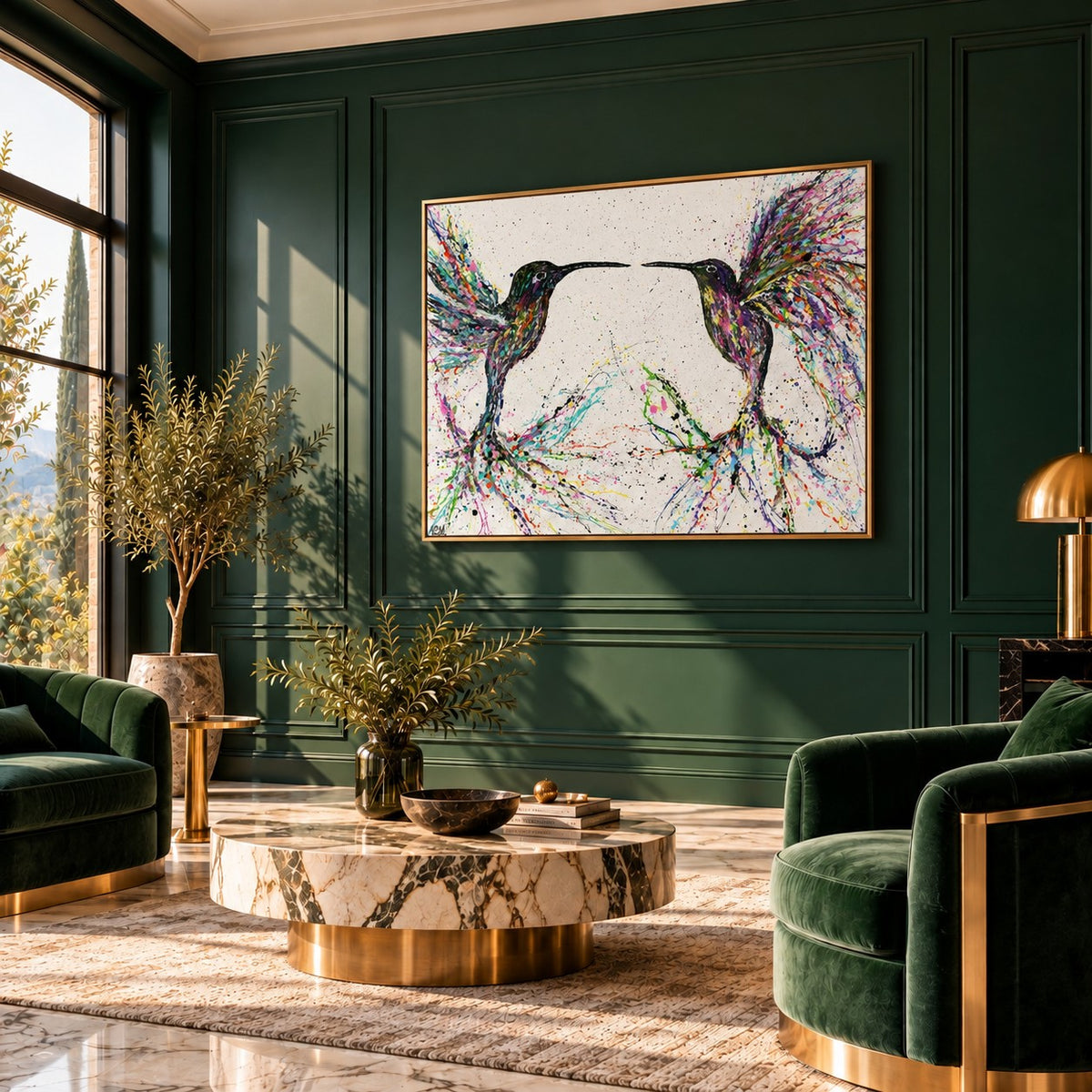 Freedom canvas wall art room mockup