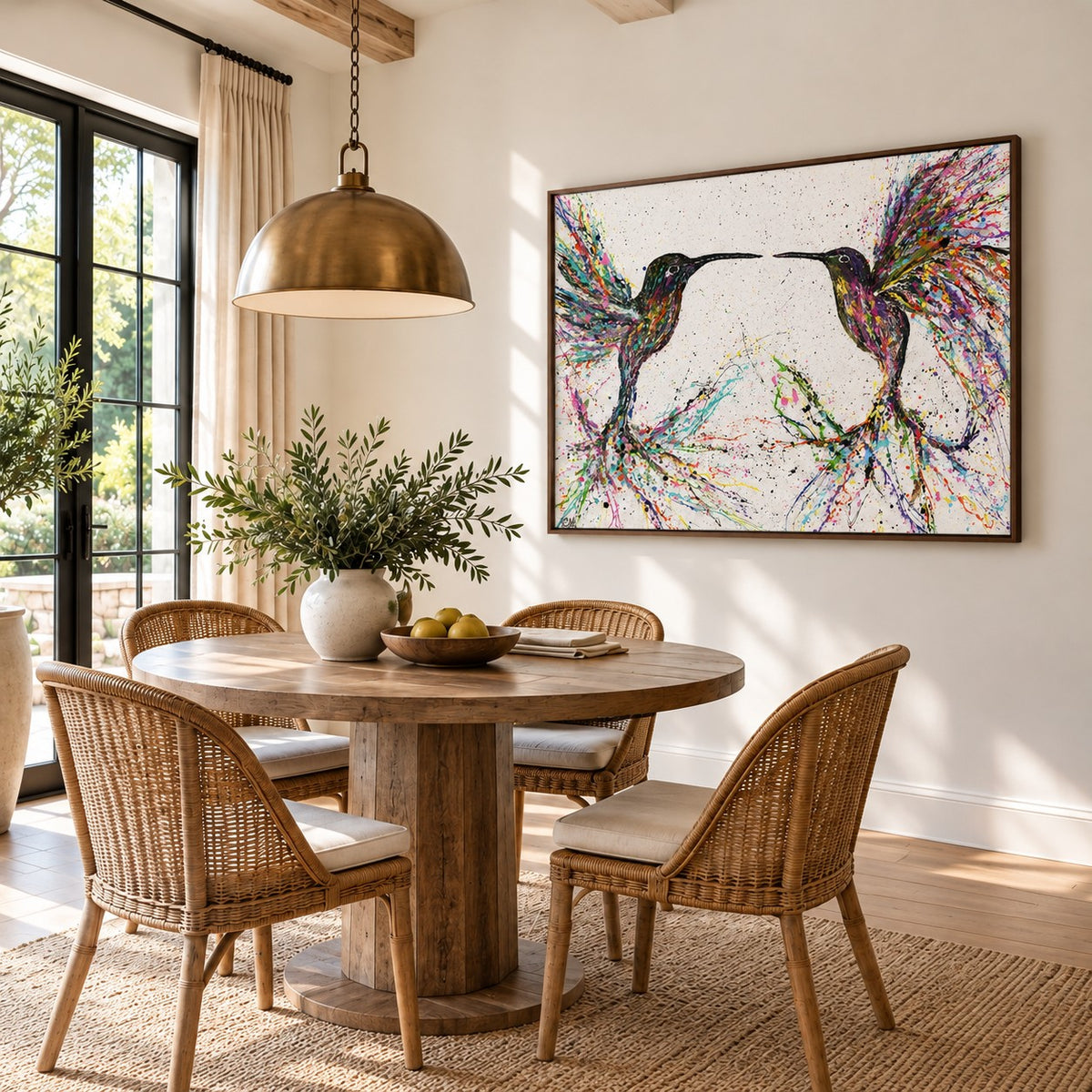Freedom canvas wall art room mockup