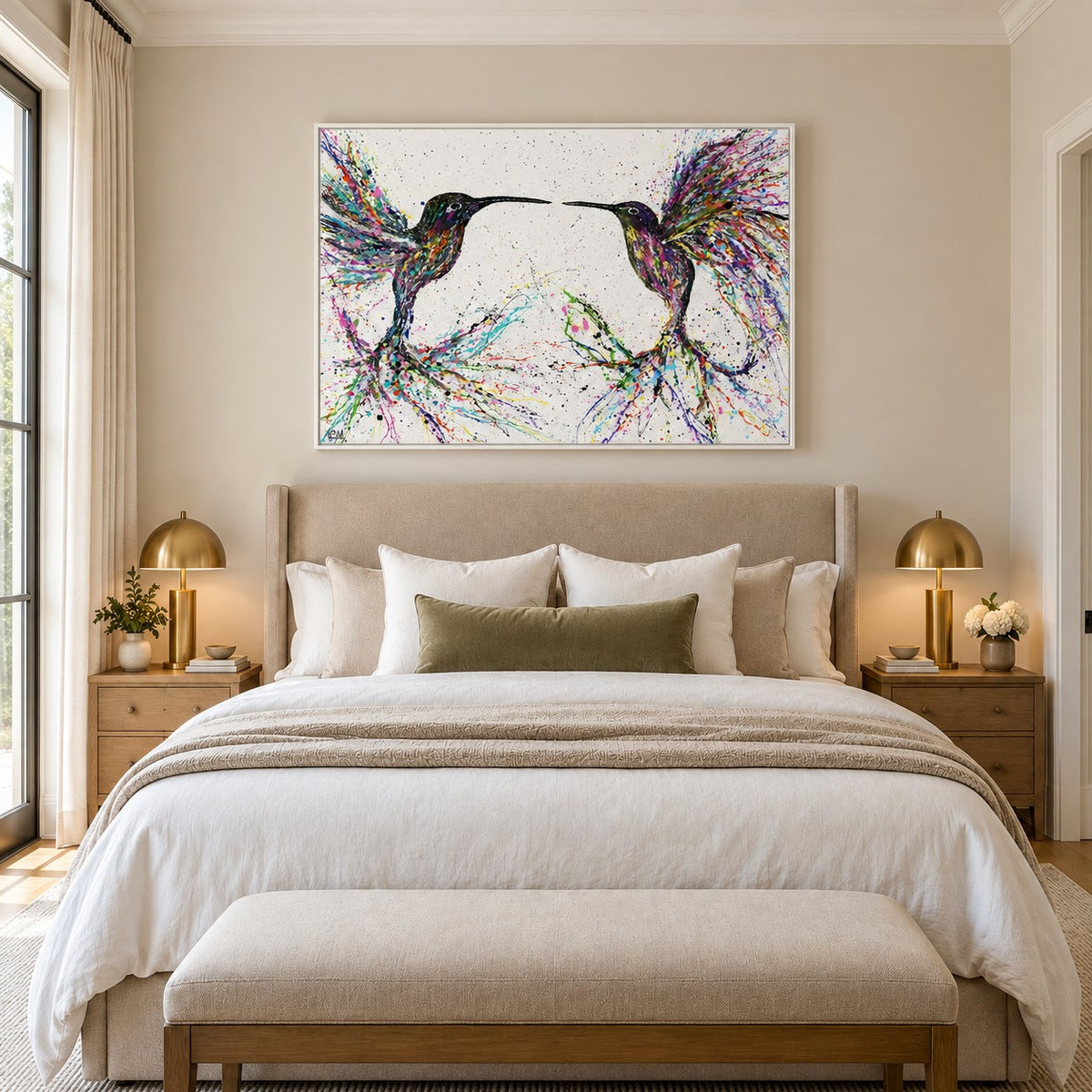 Freedom canvas wall art room mockup