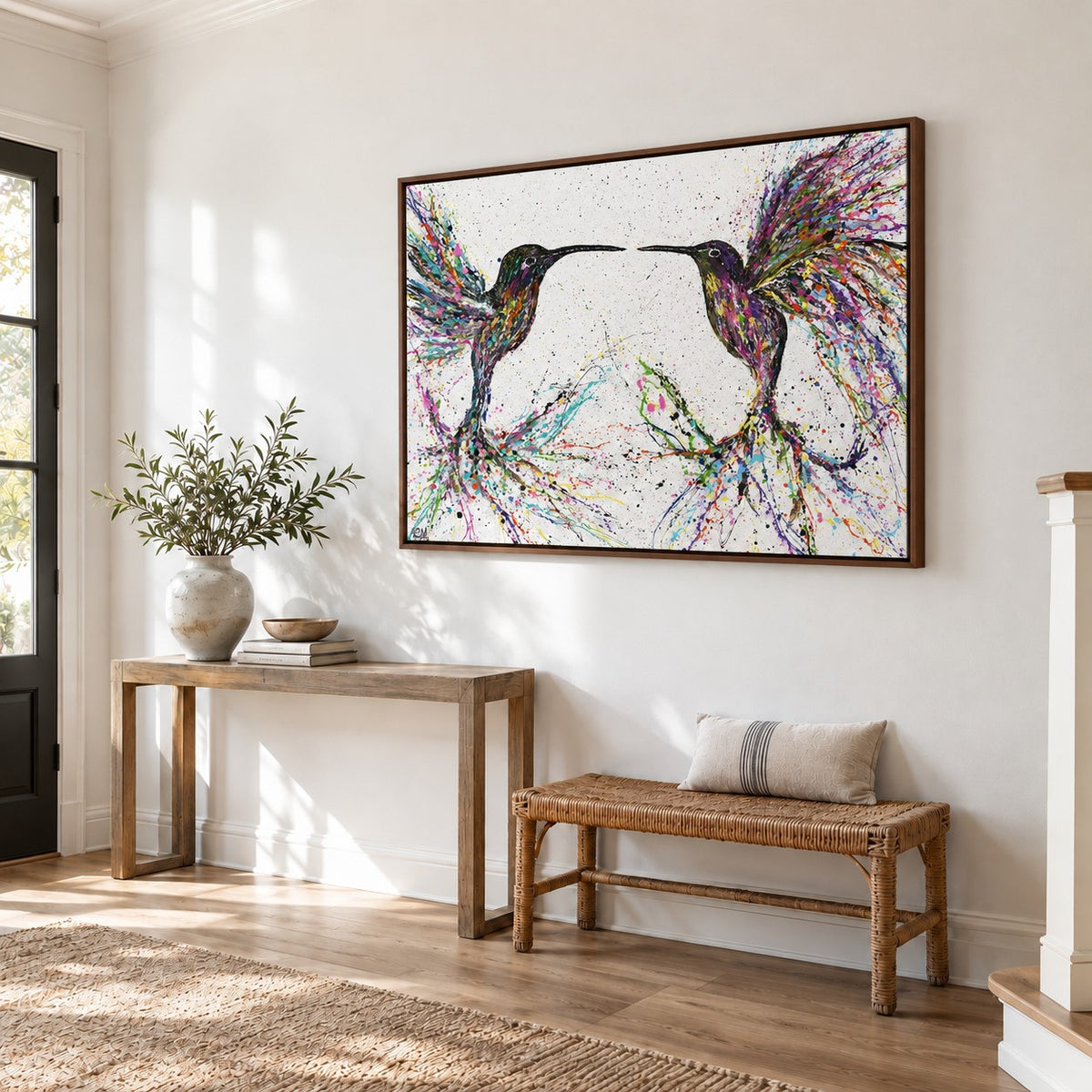 Freedom canvas wall art room mockup
