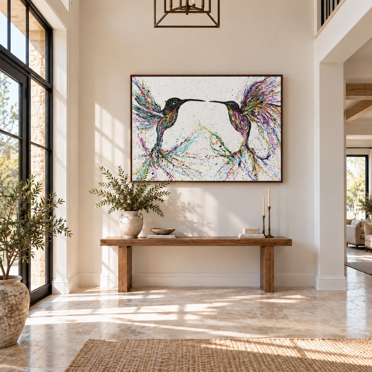 Freedom canvas wall art room mockup