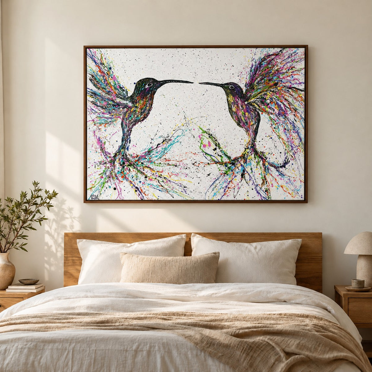 Freedom canvas wall art room mockup