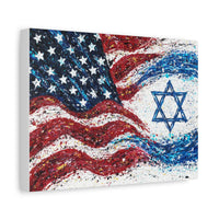 United in Strength canvas print side view, gallery wrapped edge