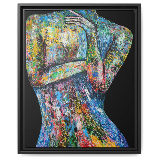 Intriguing Beauty framed canvas print by Albert Levi