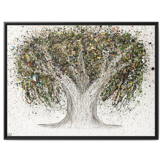 Tree Of Life Natural framed canvas print by Albert Levi