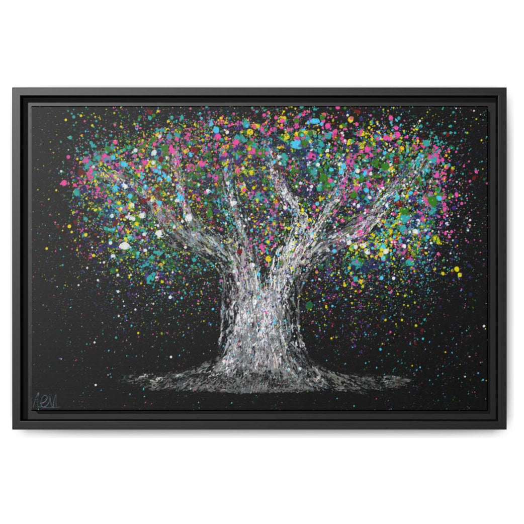 Tree Of Life Colorful Dream framed canvas print by Albert Levi