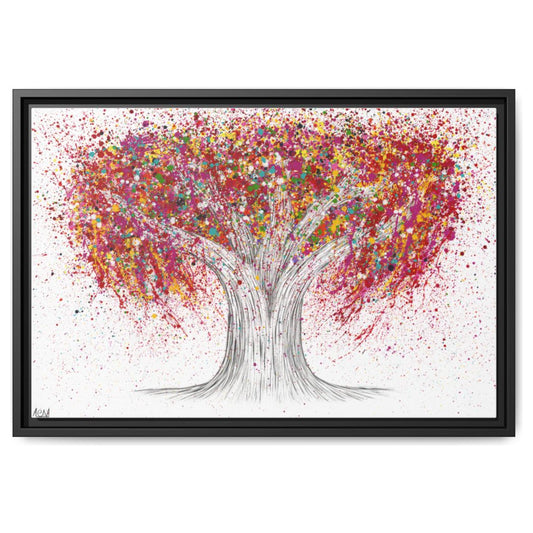 The Bloom Of Happiness framed canvas print by Albert Levi