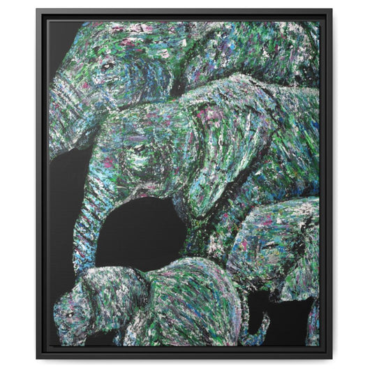 Strong Family framed canvas print by Albert Levi