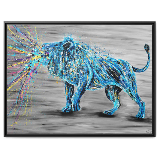 Roar of Strength framed canvas print by Albert Levi