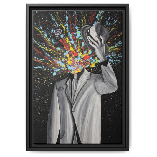 My Head Exploded framed canvas print by Albert Levi