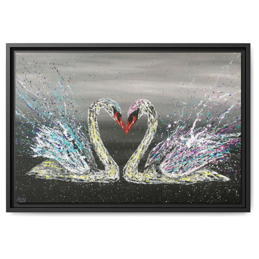 Love framed canvas print by Albert Levi