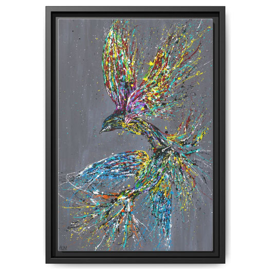 Happiness framed canvas print by Albert Levi