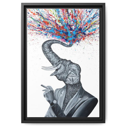 Bursting Power framed canvas print by Albert Levi
