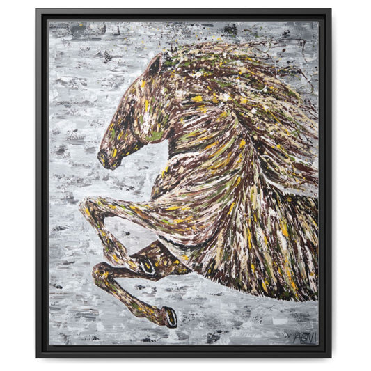 Breaking the Limits framed canvas print by Albert Levi