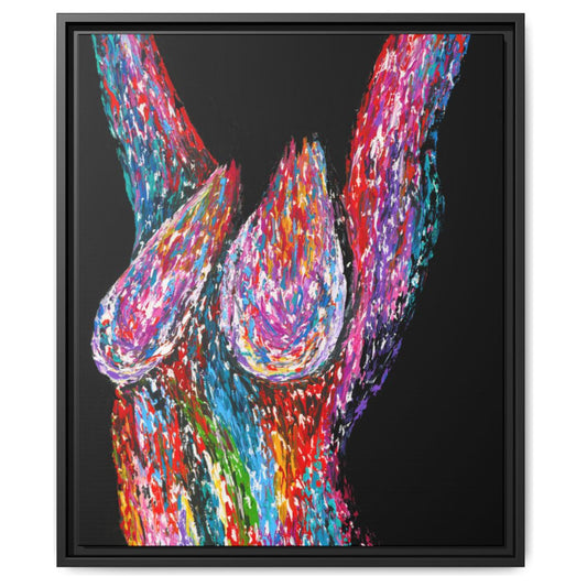 Beauty framed canvas print by Albert Levi