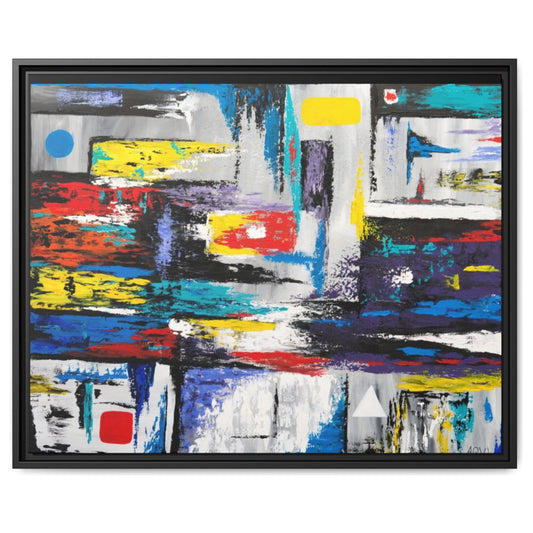Exact Geometry framed canvas print by Albert Levi