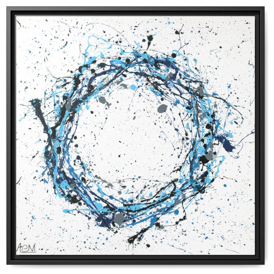 Circle Of Life Hurricane framed canvas print by Albert Levi