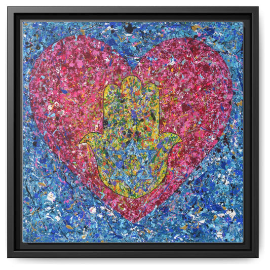 Heart of Protection framed canvas print by Albert Levi