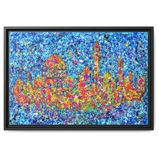 Jerusalem Home Of My Heart framed canvas print by Albert Levi