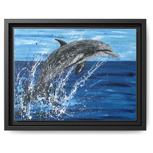 Dance Among The Waves framed canvas print by Albert Levi