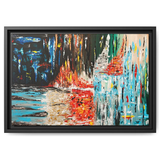 Connections framed canvas print by Albert Levi