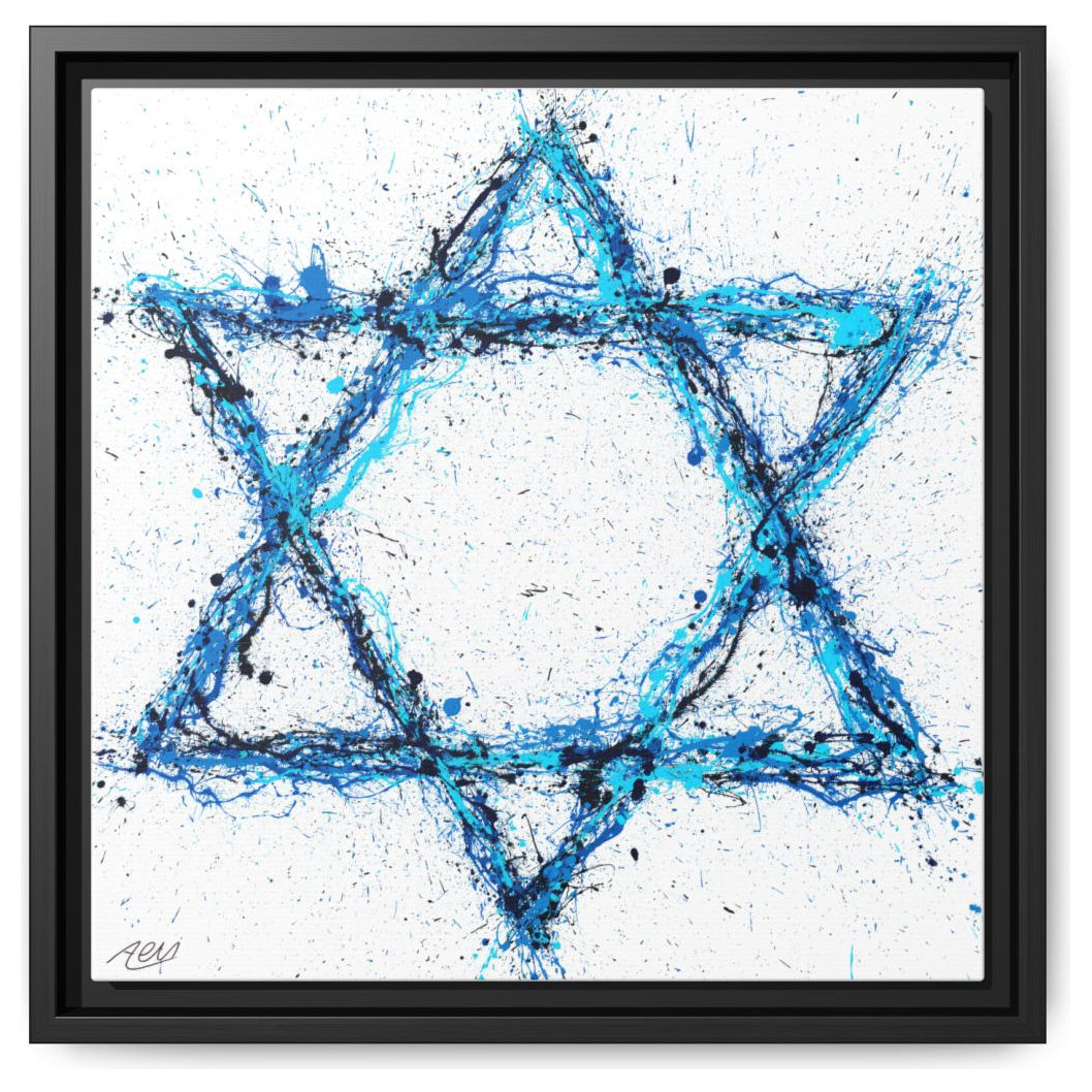 Star Of Hope Our Shield framed canvas print by Albert Levi