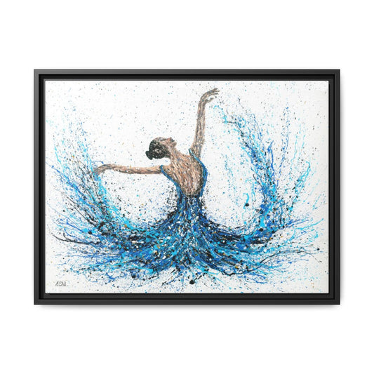 We Shall Dance Again framed canvas print, black frame