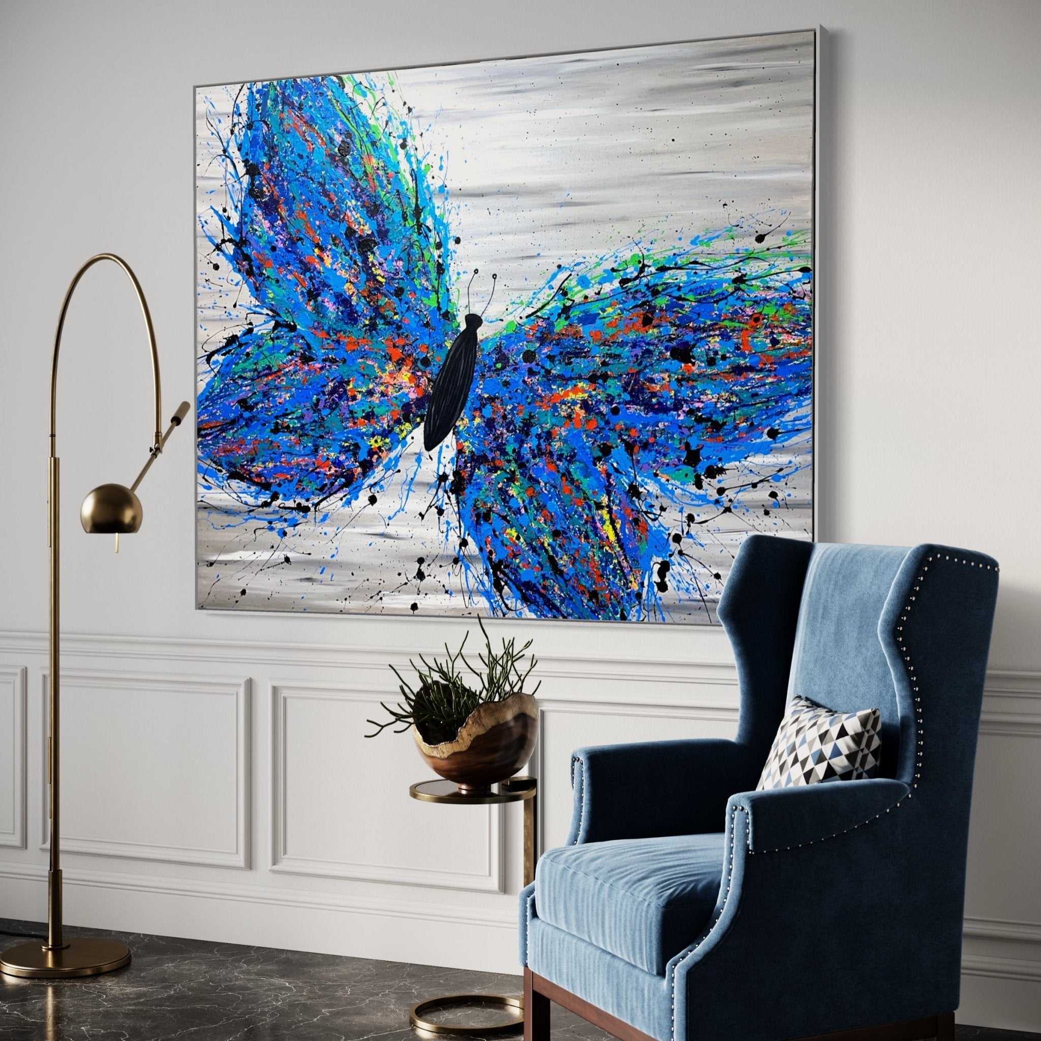 Wild Butterfly - Canvas BY Albert Levi Art