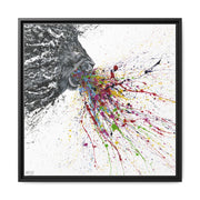 Wild Majestiy framed canvas print, black frame