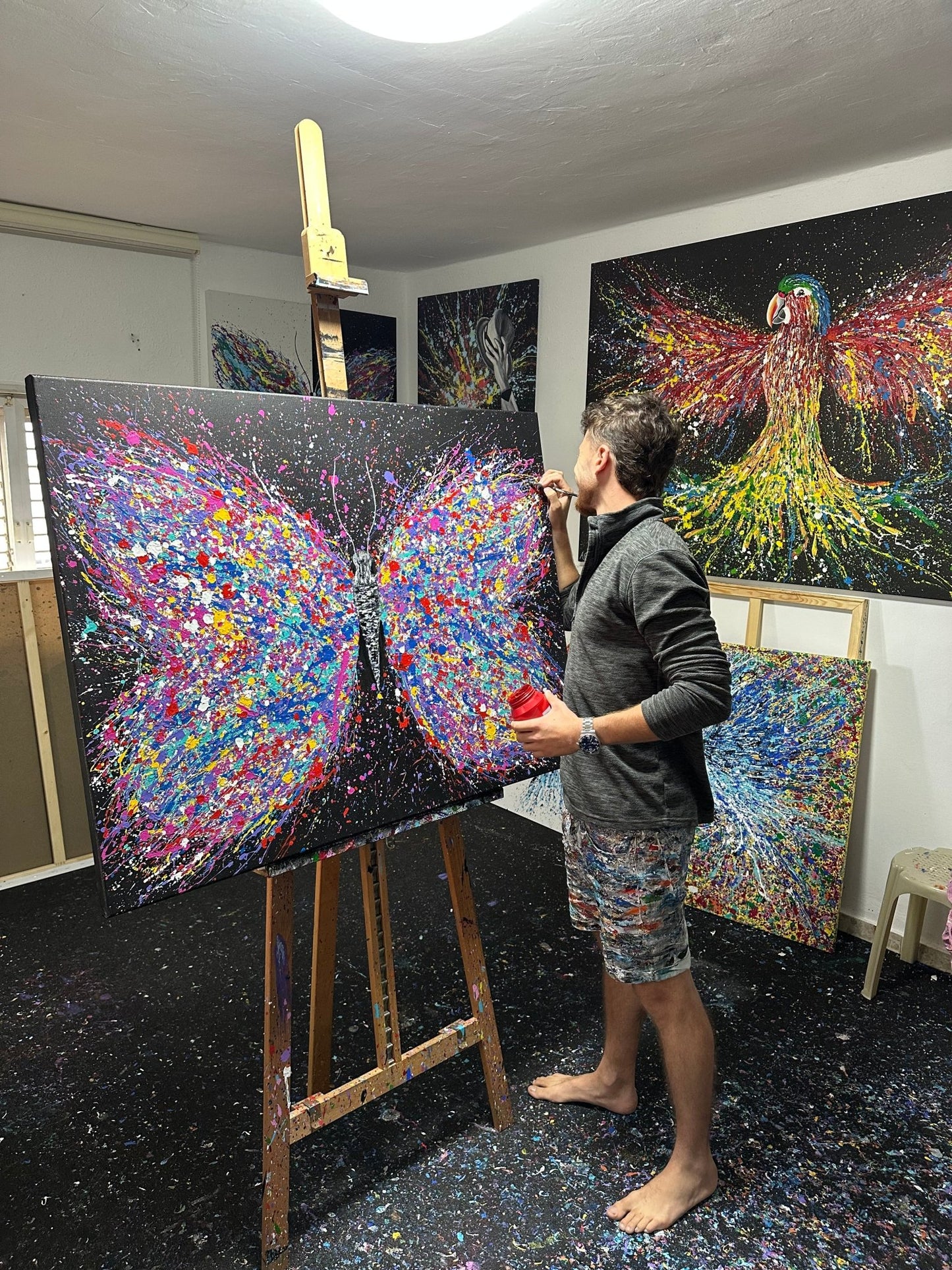 Colorful Canvas: "Wings Of Freedom" by Albert Levi Art