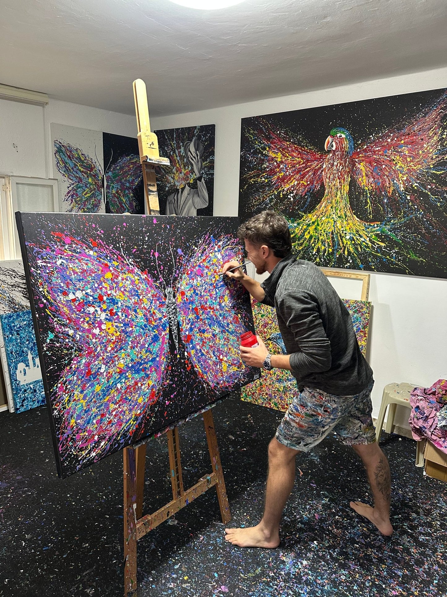 Colorful Canvas: "Wings Of Freedom" by Albert Levi Art
