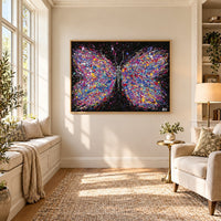 Wings Of Freedom canvas wall art, readingnook bright room mockup