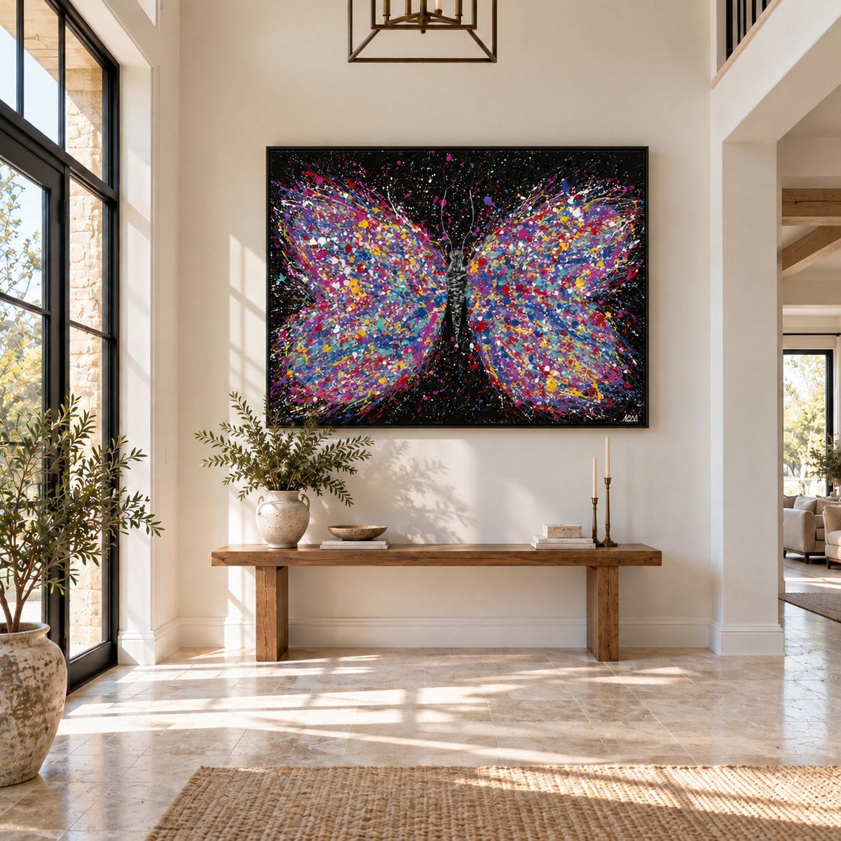 Wings Of Freedom canvas wall art room mockup