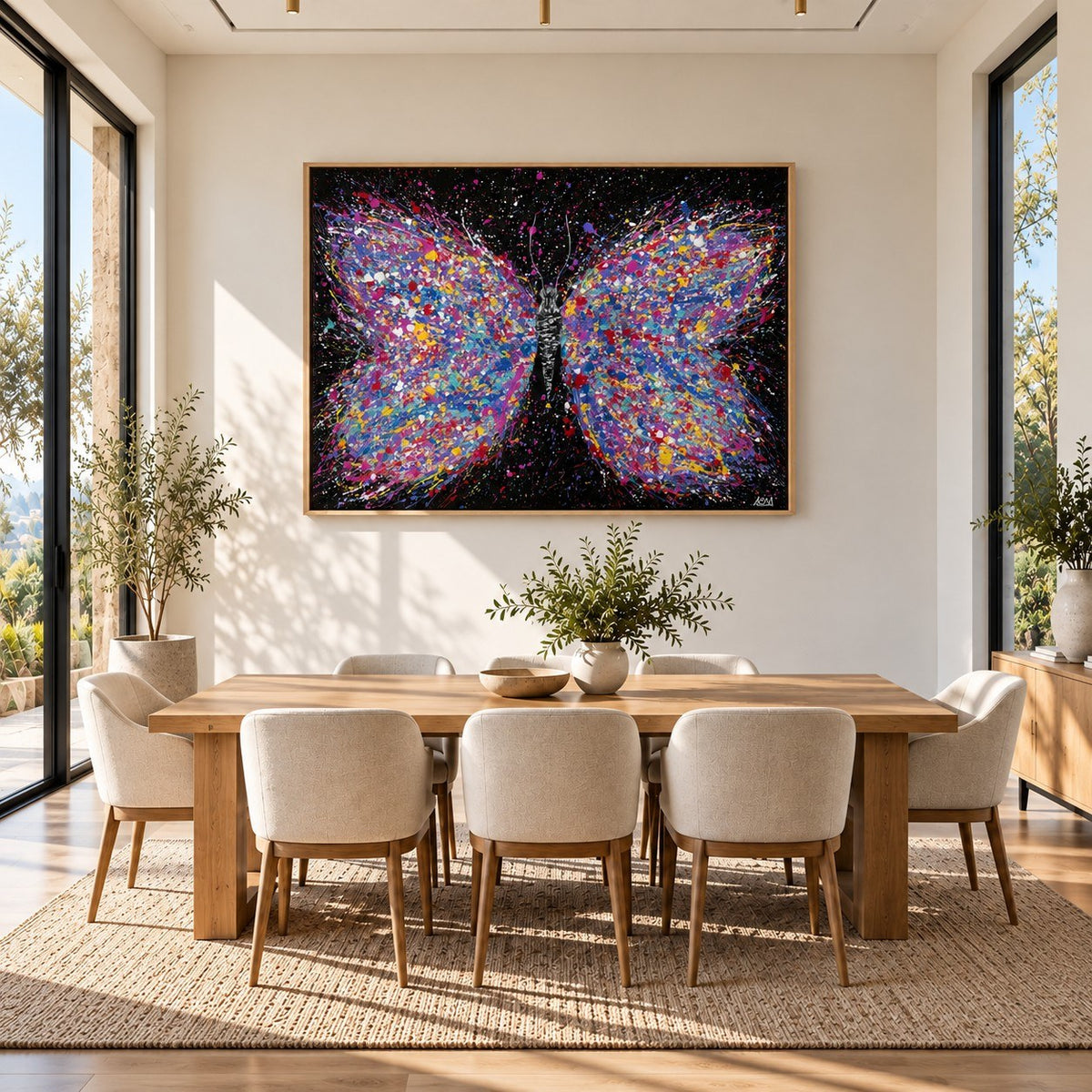 Wings Of Freedom canvas wall art room mockup